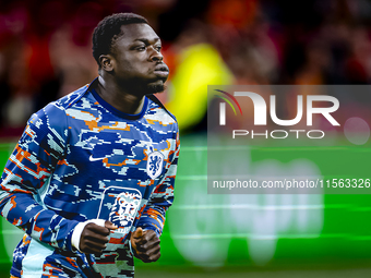 Netherlands forward Brian Brobbey plays during the match between the Netherlands and Germany at the Johan Cruijff ArenA for the UEFA Nations...