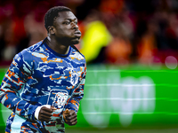 Netherlands forward Brian Brobbey plays during the match between the Netherlands and Germany at the Johan Cruijff ArenA for the UEFA Nations...