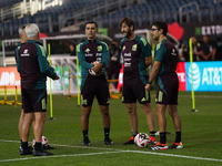 Rafael Marquez, assistant coach of the Mexican national soccer team, attends a training session during media day before the match against Te...