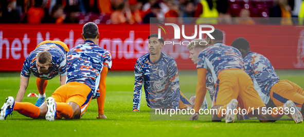 Netherlands midfielder Tijani Reijnders during the match between the Netherlands and Germany at the Johan Cruijff ArenA for the UEFA Nations...