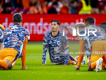 Netherlands midfielder Tijani Reijnders during the match between the Netherlands and Germany at the Johan Cruijff ArenA for the UEFA Nations...