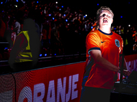 DJ Ruud performs during the match between the Netherlands and Germany at the Johan Cruijff ArenA for the UEFA Nations League, League A, Grou...