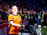 DJ Ruud performs during the match between the Netherlands and Germany at the Johan Cruijff ArenA for the UEFA Nations League, League A, Grou...