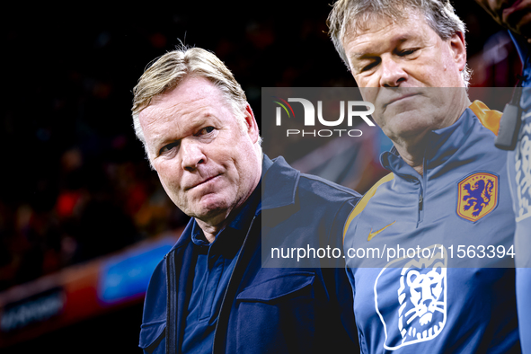 Netherlands trainer Ronald Koeman during the match between the Netherlands and Germany at the Johan Cruijff ArenA for the UEFA Nations Leagu...