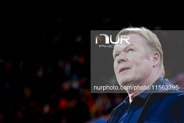 Netherlands trainer Ronald Koeman during the match between the Netherlands and Germany at the Johan Cruijff ArenA for the UEFA Nations Leagu...