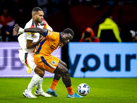 Germany defender Jonathan Tah and Netherlands forward Brian Brobbey during the match between the Netherlands and Germany at the Johan Cruijf...