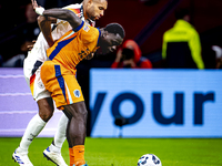 Germany defender Jonathan Tah and Netherlands forward Brian Brobbey during the match between the Netherlands and Germany at the Johan Cruijf...