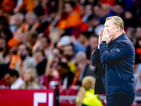 Netherlands trainer Ronald Koeman is present during the match between the Netherlands and Germany at the Johan Cruijff ArenA for the UEFA Na...