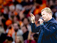 Netherlands trainer Ronald Koeman is present during the match between the Netherlands and Germany at the Johan Cruijff ArenA for the UEFA Na...