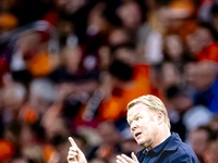 Netherlands trainer Ronald Koeman is present during the match between the Netherlands and Germany at the Johan Cruijff ArenA for the UEFA Na...