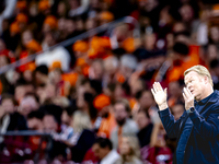 Netherlands trainer Ronald Koeman is present during the match between the Netherlands and Germany at the Johan Cruijff ArenA for the UEFA Na...