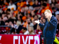 Netherlands trainer Ronald Koeman is present during the match between the Netherlands and Germany at the Johan Cruijff ArenA for the UEFA Na...