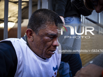 Police repress retirees outside the Argentine National Congress due to President Javier Milei's veto of the increase in pensions in Buenos A...