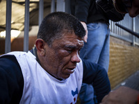 Police repress retirees outside the Argentine National Congress due to President Javier Milei's veto of the increase in pensions in Buenos A...