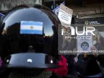 Police repress retirees outside the Argentine National Congress due to President Javier Milei's veto of the increase in pensions in Buenos A...