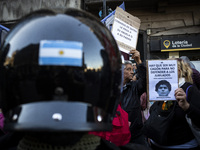 Police repress retirees outside the Argentine National Congress due to President Javier Milei's veto of the increase in pensions in Buenos A...