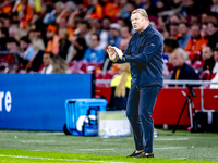 Netherlands trainer Ronald Koeman is present during the match between the Netherlands and Germany at the Johan Cruijff ArenA for the UEFA Na...