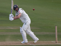 Colin Ackerman bats during the Vitality County Championship match between Durham Cricket and Lancashire at the Seat Unique Riverside in Ches...