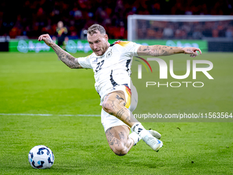 Germany defender David Raum during the match between the Netherlands and Germany at the Johan Cruijff ArenA for the UEFA Nations League, Lea...