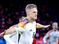 Germany midfielder Joshua Kimmich scores the 1-2 during the match between the Netherlands and Germany at the Johan Cruijff ArenA for the UEF...