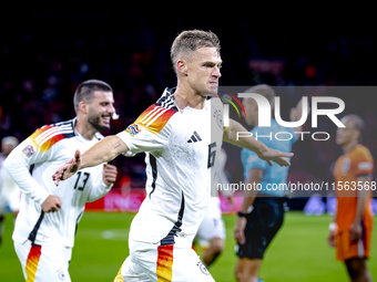 Germany midfielder Joshua Kimmich scores the 1-2 during the match between the Netherlands and Germany at the Johan Cruijff ArenA for the UEF...