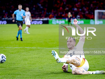 Germany defender David Raum during the match between the Netherlands and Germany at the Johan Cruijff ArenA for the UEFA Nations League, Lea...