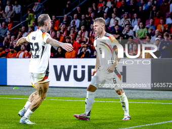 Germany midfielder Joshua Kimmich scores the 1-2 during the match between the Netherlands and Germany at the Johan Cruijff ArenA for the UEF...