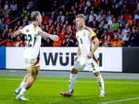 Germany midfielder Joshua Kimmich scores the 1-2 during the match between the Netherlands and Germany at the Johan Cruijff ArenA for the UEF...