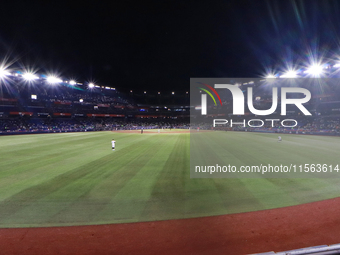 The field is seen before the 2024 Mexican Baseball League (LMB) King Series Championship match between Diablos Rojos del Mexico and Sultanes...