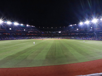 The field is seen before the 2024 Mexican Baseball League (LMB) King Series Championship match between Diablos Rojos del Mexico and Sultanes...