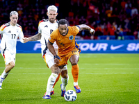 Germany midfielder Robert Andrich and Netherlands midfielder Quinten Timber during the match between the Netherlands and Germany at the Joha...