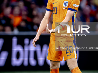 Netherlands defender Jan-Paul van Hecke plays during the match between the Netherlands and Germany at the Johan Cruijff ArenA for the UEFA N...