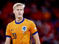 Netherlands defender Jan-Paul van Hecke plays during the match between the Netherlands and Germany at the Johan Cruijff ArenA for the UEFA N...