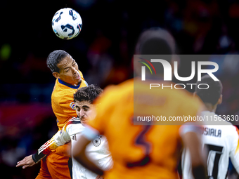 Netherlands defender Virgil van Dijk during the match between the Netherlands and Germany at the Johan Cruijff ArenA for the UEFA Nations Le...