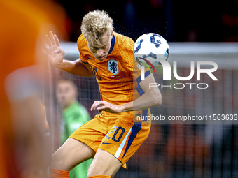 Netherlands defender Jan-Paul van Hecke plays during the match between the Netherlands and Germany at the Johan Cruijff ArenA for the UEFA N...