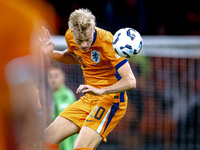 Netherlands defender Jan-Paul van Hecke plays during the match between the Netherlands and Germany at the Johan Cruijff ArenA for the UEFA N...