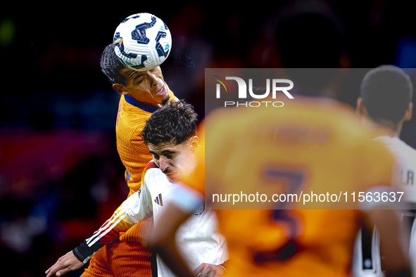 Netherlands defender Virgil van Dijk during the match between the Netherlands and Germany at the Johan Cruijff ArenA for the UEFA Nations Le...