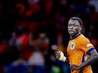 Netherlands forward Brian Brobbey plays during the match between the Netherlands and Germany at the Johan Cruijff ArenA for the UEFA Nations...