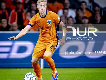 Netherlands defender Jan-Paul van Hecke plays during the match between the Netherlands and Germany at the Johan Cruijff ArenA for the UEFA N...