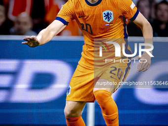 Netherlands defender Jan-Paul van Hecke plays during the match between the Netherlands and Germany at the Johan Cruijff ArenA for the UEFA N...