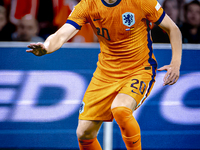 Netherlands defender Jan-Paul van Hecke plays during the match between the Netherlands and Germany at the Johan Cruijff ArenA for the UEFA N...