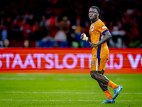 Netherlands forward Brian Brobbey plays during the match between the Netherlands and Germany at the Johan Cruijff ArenA for the UEFA Nations...