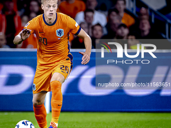 Netherlands defender Jan-Paul van Hecke plays during the match between the Netherlands and Germany at the Johan Cruijff ArenA for the UEFA N...