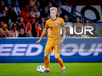 Netherlands defender Jan-Paul van Hecke plays during the match between the Netherlands and Germany at the Johan Cruijff ArenA for the UEFA N...