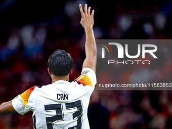 Germany midfielder Emre Can plays during the match between the Netherlands and Germany at the Johan Cruijff ArenA for the UEFA Nations Leagu...