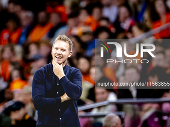 Germany trainer Julian Nagelsmann during the match between the Netherlands and Germany at the Johan Cruijff ArenA for the UEFA Nations Leagu...