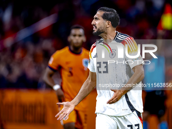 Germany midfielder Emre Can plays during the match between the Netherlands and Germany at the Johan Cruijff ArenA for the UEFA Nations Leagu...