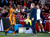 Netherlands forward Brian Brobbey plays during the match between the Netherlands and Germany at the Johan Cruijff ArenA for the UEFA Nations...