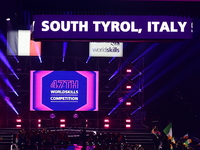 The opening ceremony of the 47th WorldSkills Competition takes place in Lyon, France, on September 10, 2024, at the LDLC Arena. (