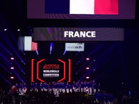 The opening ceremony of the 47th WorldSkills Competition takes place in Lyon, France, on September 10, 2024, at the LDLC Arena. (